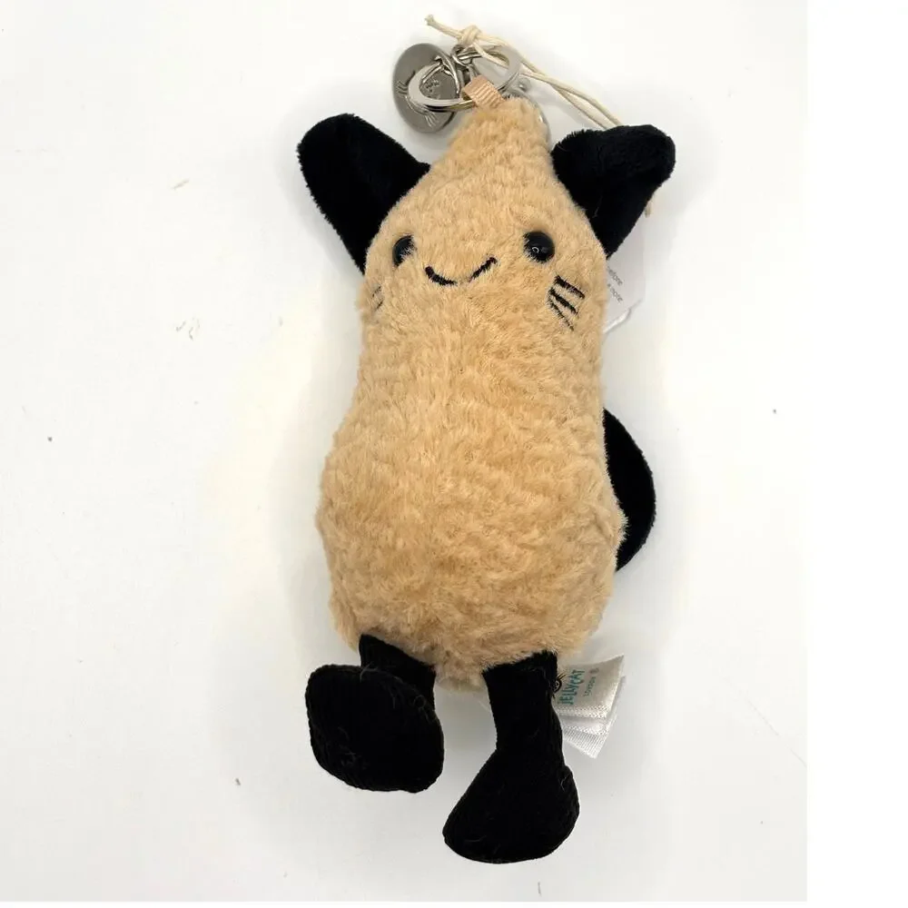 Cute Cat Nut/Peanut Inspired Bag Pendant/Keychain Decoration Toy - New Plush